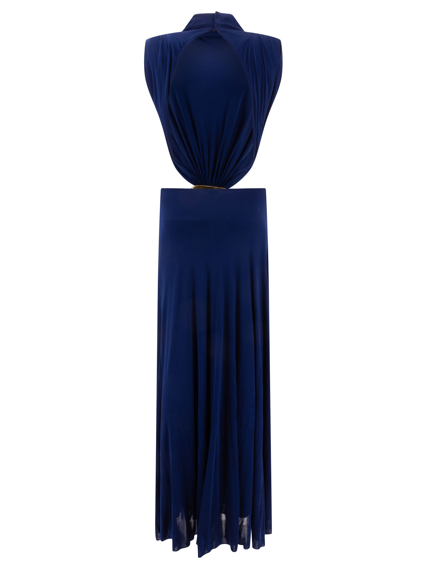 LOEWE Blue Draped dress in viscose